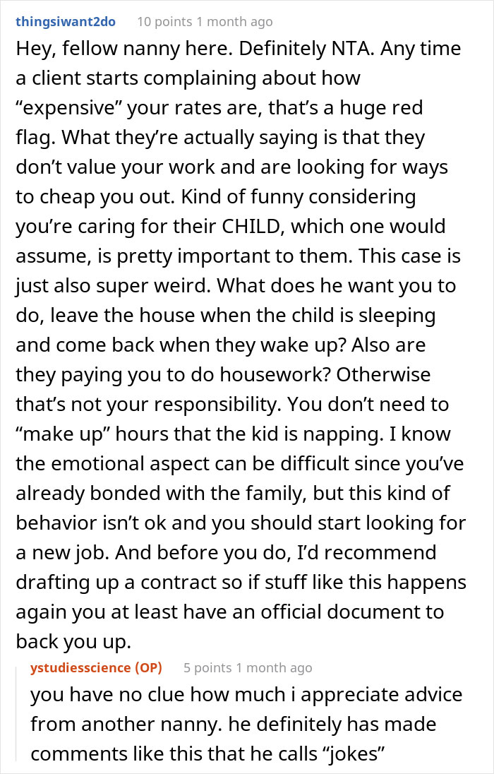 Babysitter Storms Off After Client Calls Her "Expensive" For Charging While Their Baby Sleeps
