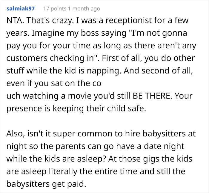 Babysitter Storms Off After Client Calls Her "Expensive" For Charging While Their Baby Sleeps