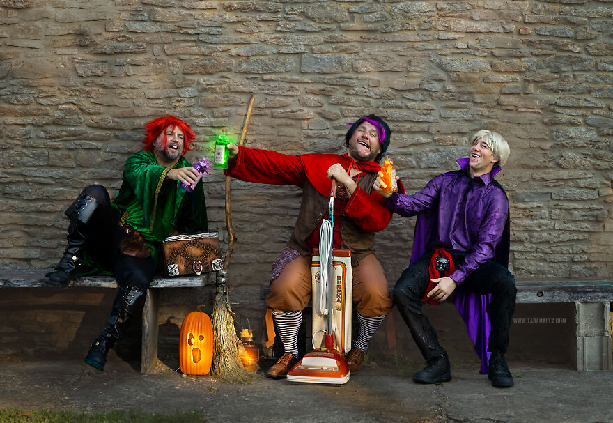 I Had A Photoshoot To Show What It Would Look Like If The Hocus Pocus Witches Were Men, Behold: "Brocus Pocus!" (16 Pics)