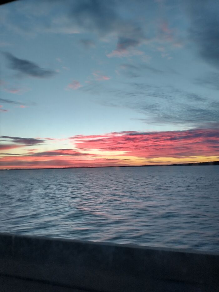 From Earlier This Week Over A Bay