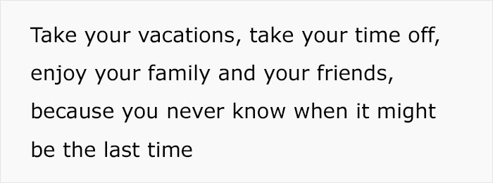 Man Who Has Lost A Brother, A Wife And A Child Resigns And Tells His Team To Spend Their Time With Their Families Instead Of Wanting To Earn More