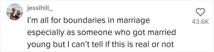 Christian Woman Lists All The Boundaries She And Her Husband Have, Like Not Sitting Next To The Opposite Gender, Apparently It's All A Joke