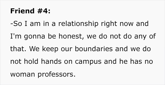 Christian Woman Lists All The Boundaries She And Her Husband Have, Like Not Sitting Next To The Opposite Gender, Apparently It's All A Joke