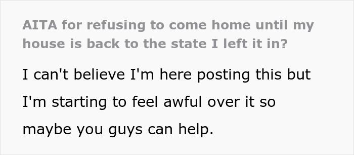 "I Couldn't Believe My Eyes": Woman Returns Home To A Wrecked House, Moves Into Hotel Until Husband Cleans His Mess