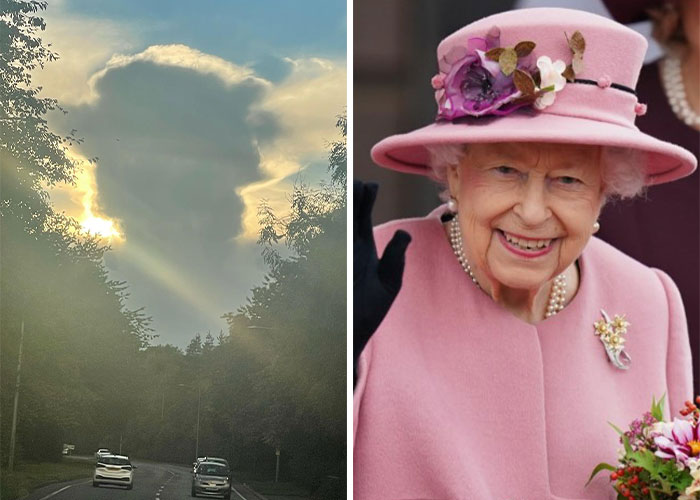 Hours After Queen Elizabeth Passed, British Skies Were Full Of Rainbows And Clouds Resembling The Queen Hours After Queen Elizabeth Passed, British Skies Were Full Of Rainbows And Clouds Resembling The Queen