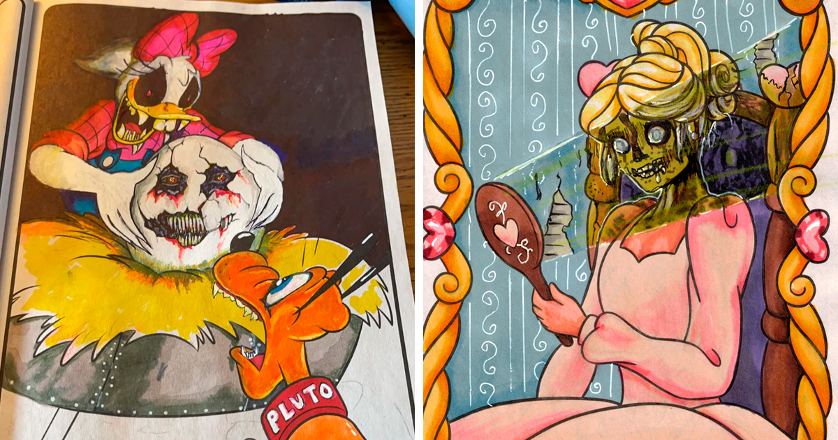 25 Adultos que “arruinaron” estos libros de colorear para niños