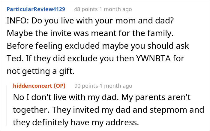 "Would I Be The [Jerk] For Not Sending A Gift For A Wedding I Wasn't Invited To?"
