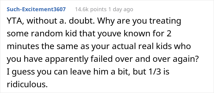 Dad Is Planning To Leave An Equal Inheritance To His Two Adult Kids And Now Teenage Stepson, His Kids Get Upset And The Internet Is On Their Side Dad Is Planning To Leave An Equal Inheritance To His Two Adult Kids And Now Teenage Stepson, His Kids Get Upset And The Internet Is On Their Side