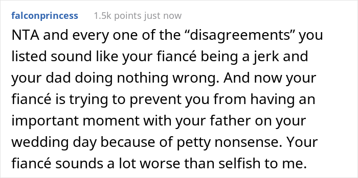 Man Is Offended His Fianc&eacute;e Doesn&rsquo;t Care He Is Uncomfortable With Her Dad Walking Her Down The Aisle