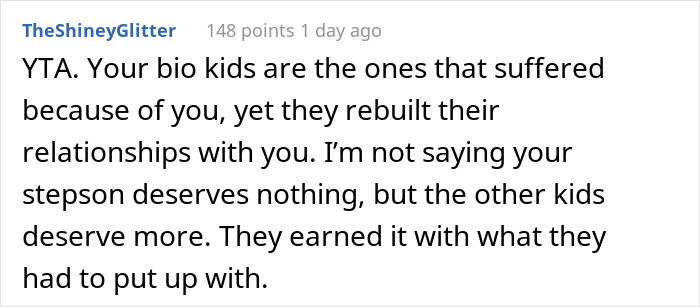 Dad Is Planning To Leave An Equal Inheritance To His Two Adult Kids And Now Teenage Stepson, His Kids Get Upset And The Internet Is On Their Side Dad Is Planning To Leave An Equal Inheritance To His Two Adult Kids And Now Teenage Stepson, His Kids Get Upset And The Internet Is On Their Side