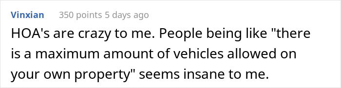 &ldquo;It Was Glorious&rdquo;: Car Owner Maliciously Complies With HOA&rsquo;s New Rules, They Regret It Almost Immediately