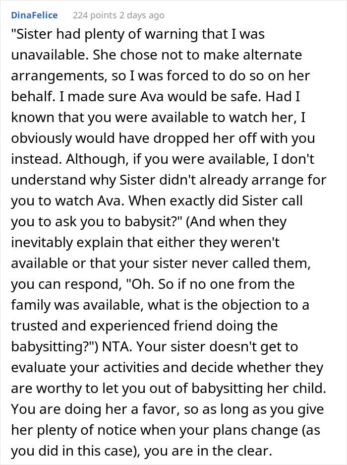 Parents 'Make' Aunt Babysit Even Though She Warned Them She Was Unavailable, Family Drama Ensues When She Then Leaves The Baby With A 'Stranger'