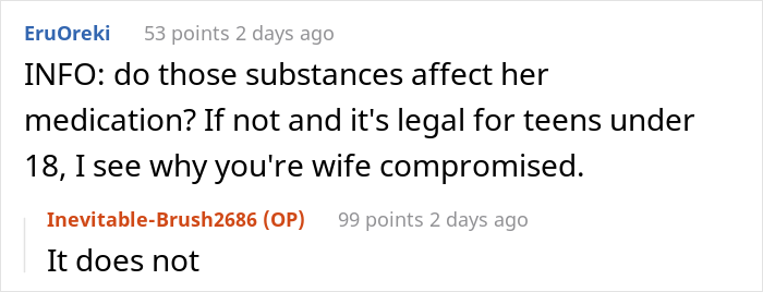 Mom Doesn&rsquo;t Want Her 16 Y.O. Daughter To Drink And Smoke, But Dad Allows Her Because She's Terminally Ill