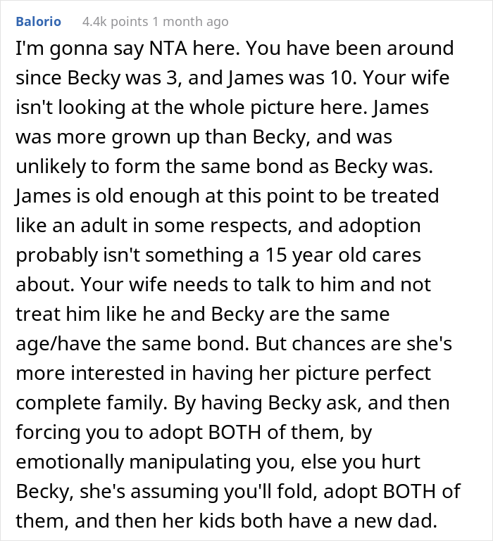 Wife Is Furious After Husband Says He Only Wants To Adopt One Of Her Two Children, But The Internet Supports Him
