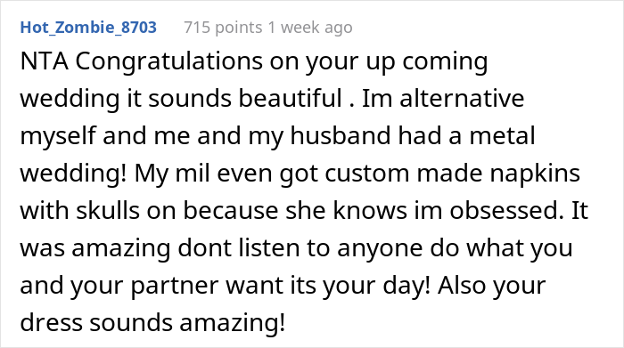 “AITA For Not Changing My Wedding Theme?” “AITA For Not Changing My Wedding Theme?”