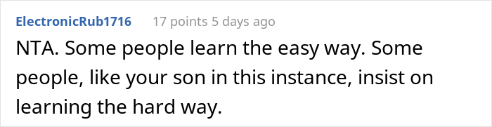 Mom Has Enough Of Her Son Forgetting To Shower And Just Stops Reminding Him, Asks If She Was A Jerk After He Got Humiliated