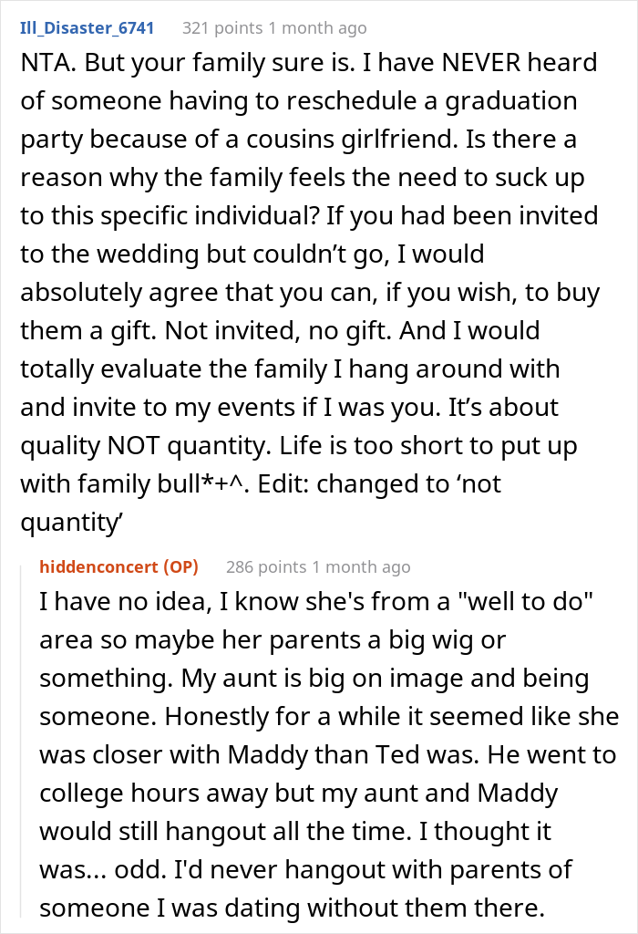"Would I Be The [Jerk] For Not Sending A Gift For A Wedding I Wasn't Invited To?"