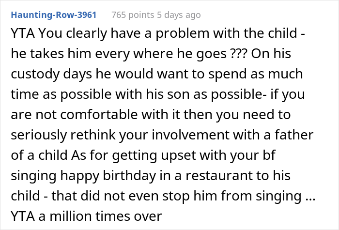 &ldquo;AITA For Telling My Fianc&eacute; He Embarrassed Me When He Started Singing &lsquo;Happy Birthday&rsquo; To His 5 Y.O. Son At The Restaurant?&rdquo;