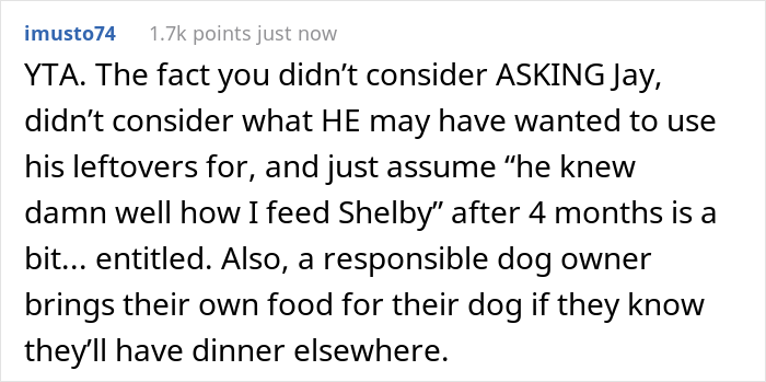 Guy Prepares Dinner For His Girlfriend, Gets Mad When She Decides To Feed Her Dog The Leftovers And Asks Her To Leave