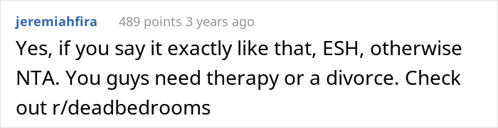 "Wife Will Not Put Out. At All": Husband Wonders If He's A Jerk For Telling Wife He'll 'Get Some' Elsewhere