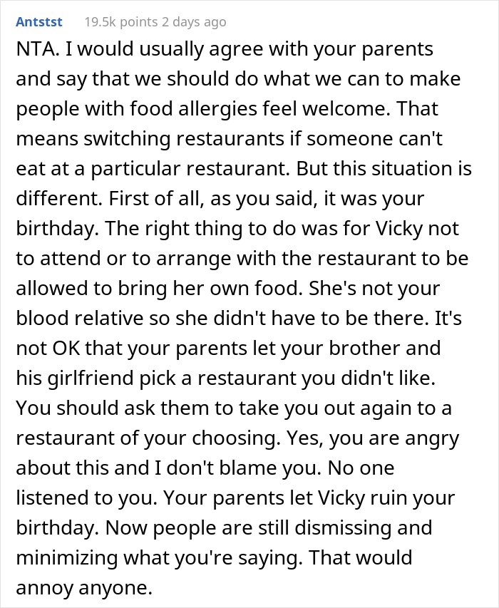 &ldquo;AITA For Leaving After I Found Out My SIL Was Lying About Her Food Allergy?&rdquo;