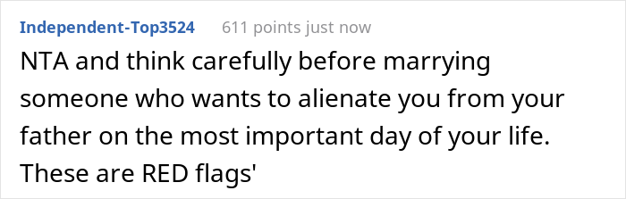 Man Is Offended His Fianc&eacute;e Doesn&rsquo;t Care He Is Uncomfortable With Her Dad Walking Her Down The Aisle