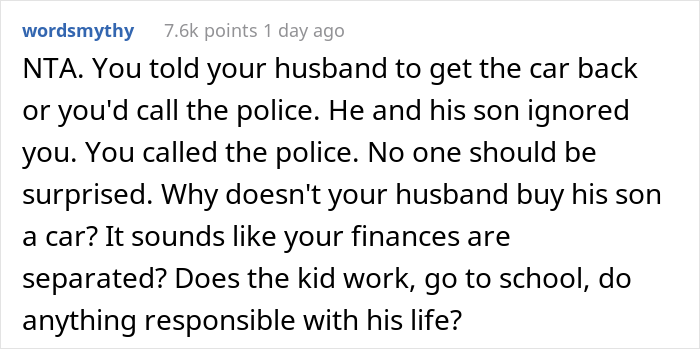 &ldquo;My Husband Blew Up At Me&rdquo;: Woman Wonders If She&rsquo;s Wrong To Have Called The Police On Her Stepson, Who Stole Her Daughter&rsquo;s Car