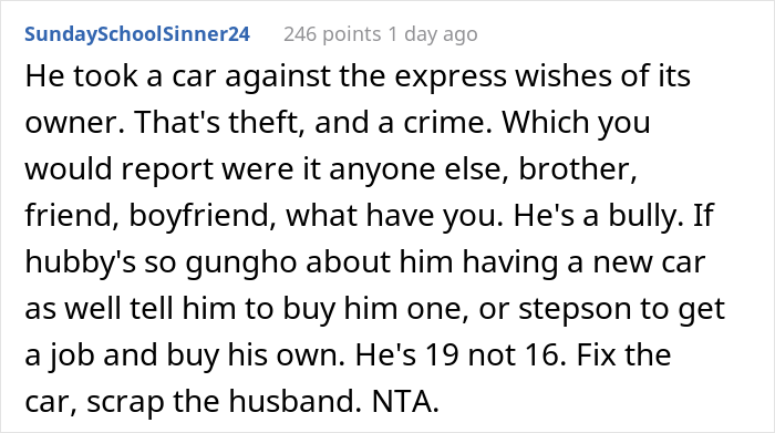 &ldquo;My Husband Blew Up At Me&rdquo;: Woman Wonders If She&rsquo;s Wrong To Have Called The Police On Her Stepson, Who Stole Her Daughter&rsquo;s Car