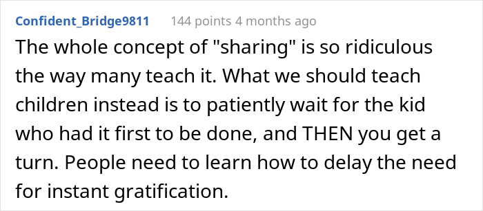"Entitled Parent At Pool Doesn't Like A Taste Of Her Own Medicine": Woman Demands Children Share Toys With Her Kid, Regrets It "Entitled Parent At Pool Doesn't Like A Taste Of Her Own Medicine": Woman Demands Children Share Toys With Her Kid, Regrets It