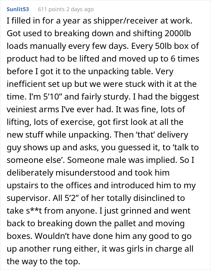 Sexist Customer Demands Female Employee Get "One Of The Boys'', They Maliciously Comply Sexist Customer Demands Female Employee Get "One Of The Boys'', They Maliciously Comply