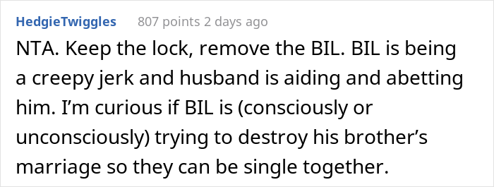 Creepy Man Keeps Walking In On His Sister-In-Law In The Bathroom, Family Drama Ensues