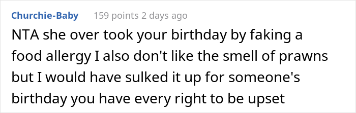 &ldquo;AITA For Leaving After I Found Out My SIL Was Lying About Her Food Allergy?&rdquo;