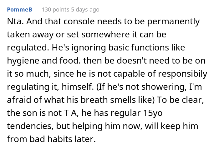 Mom Has Enough Of Her Son Forgetting To Shower And Just Stops Reminding Him, Asks If She Was A Jerk After He Got Humiliated