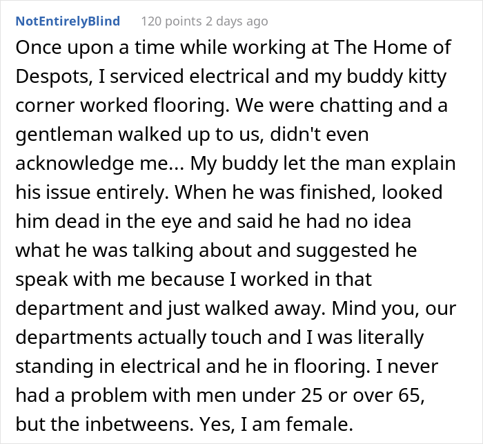 Sexist Customer Demands Female Employee Get "One Of The Boys'', They Maliciously Comply Sexist Customer Demands Female Employee Get "One Of The Boys'', They Maliciously Comply