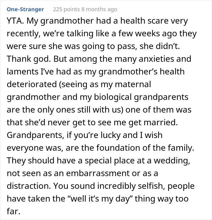&ldquo;Am I The Jerk For Not Wanting Old People At My Wedding?&rdquo;