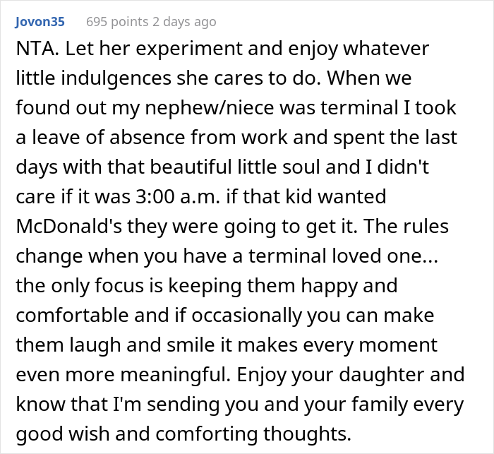 Mom Doesn&rsquo;t Want Her 16 Y.O. Daughter To Drink And Smoke, But Dad Allows Her Because She's Terminally Ill