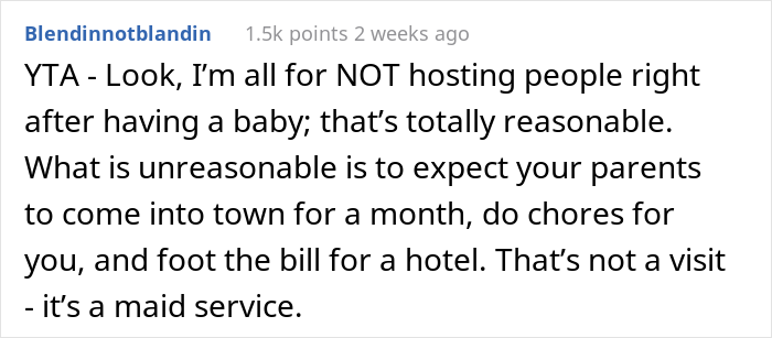 Pregnant Woman Asks For Parents&rsquo; Help For A Few Weeks, Refuses To Let Them Stay At Her House Because She Wants Privacy