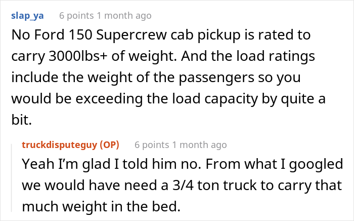 Family Drama Ensues After Brother Refused To Lend His Sibling His New Truck To Transport 3,000 Lb. Of Concrete