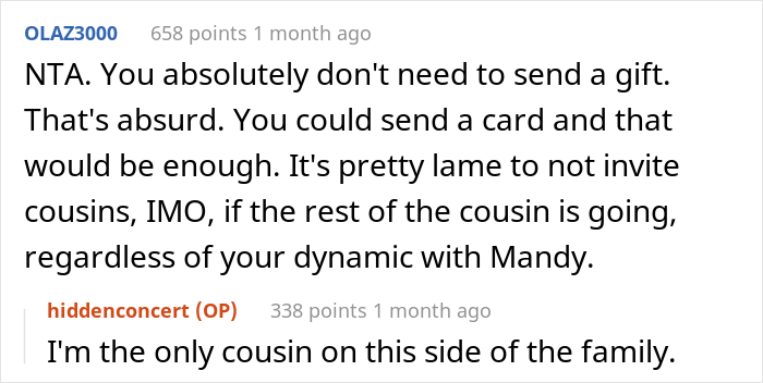 "Would I Be The [Jerk] For Not Sending A Gift For A Wedding I Wasn't Invited To?"