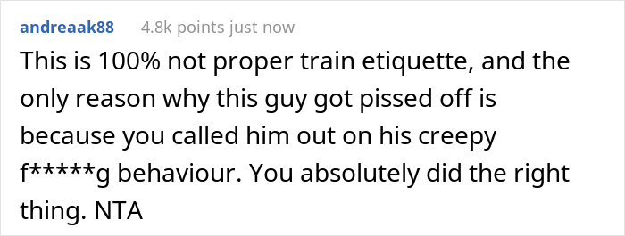 Stranger Sits Right Next To This Man When The Tram Is Almost Empty, The Man Confronts Them About It Stranger Sits Right Next To This Man When The Tram Is Almost Empty, The Man Confronts Them About It