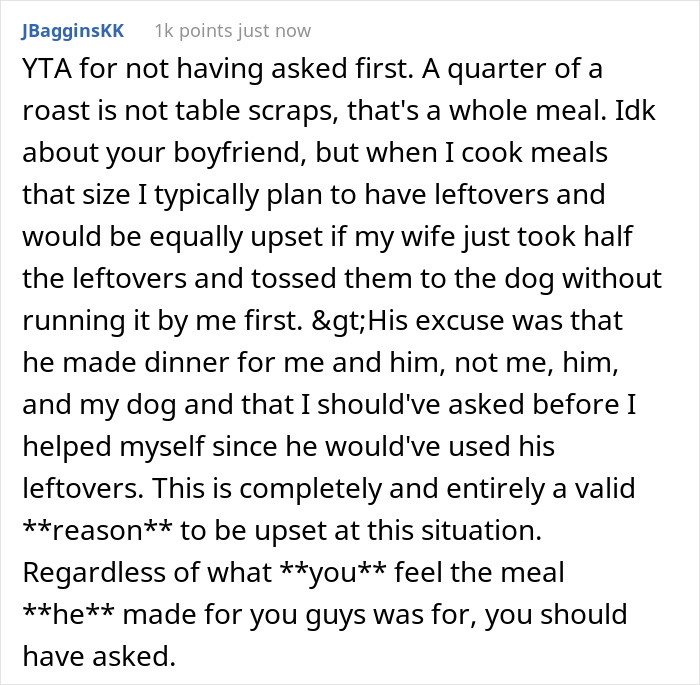 Guy Prepares Dinner For His Girlfriend, Gets Mad When She Decides To Feed Her Dog The Leftovers And Asks Her To Leave