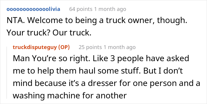 Family Drama Ensues After Brother Refused To Lend His Sibling His New Truck To Transport 3,000 Lb. Of Concrete