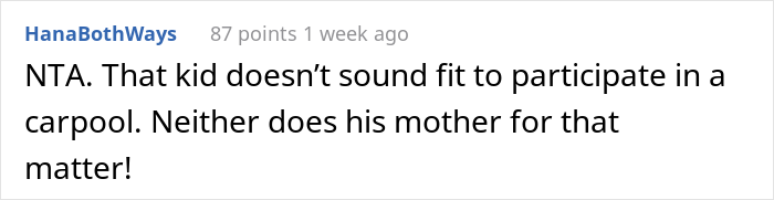 &ldquo;AITA For Leaving A Carpool Kid Behind And Getting Him Kicked Out Of The Carpool?&rdquo;