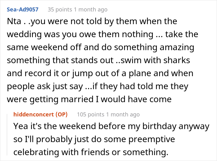 "Would I Be The [Jerk] For Not Sending A Gift For A Wedding I Wasn't Invited To?"