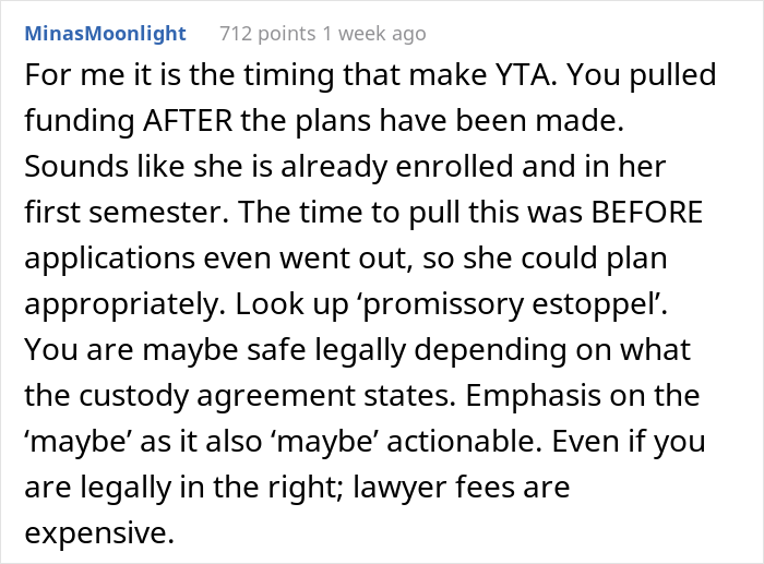 Dad Asks If He's A Jerk For Teaching Daughter A Lesson Of Respect To His New Wife And Kid By Refusing To Pay For Her College