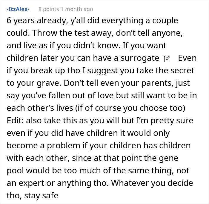 30 Y.O. Woman Takes DNA Test For Fun Only To Discover Her Long-Term Boyfriend Is Her Full Sibling