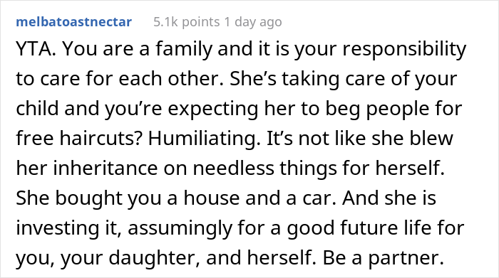 Husband Refuses To Give Jobless Wife Spending Money, Ignoring The Fact That She Used Her Inheritance Money To Buy Them A House And 2 Cars