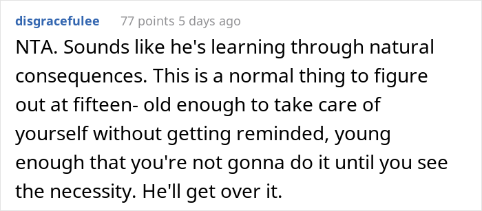 Mom Has Enough Of Her Son Forgetting To Shower And Just Stops Reminding Him, Asks If She Was A Jerk After He Got Humiliated