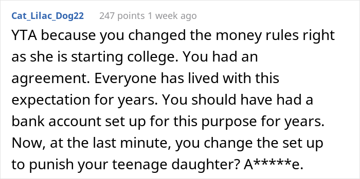 Dad Asks If He's A Jerk For Teaching Daughter A Lesson Of Respect To His New Wife And Kid By Refusing To Pay For Her College