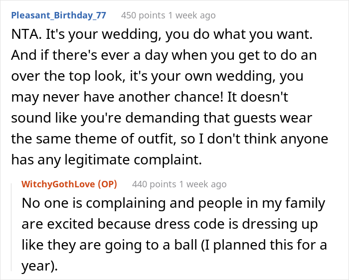 “AITA For Not Changing My Wedding Theme?” “AITA For Not Changing My Wedding Theme?”